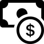 Cash Coin SVG Icon